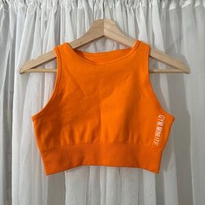 NWOT orange gym bra top